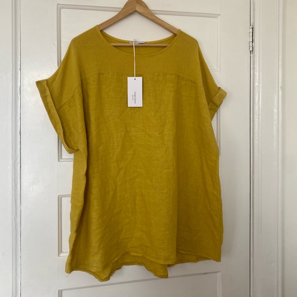 Giorgia Giannini Tops - Linen lagenlook tunic top made in Italy